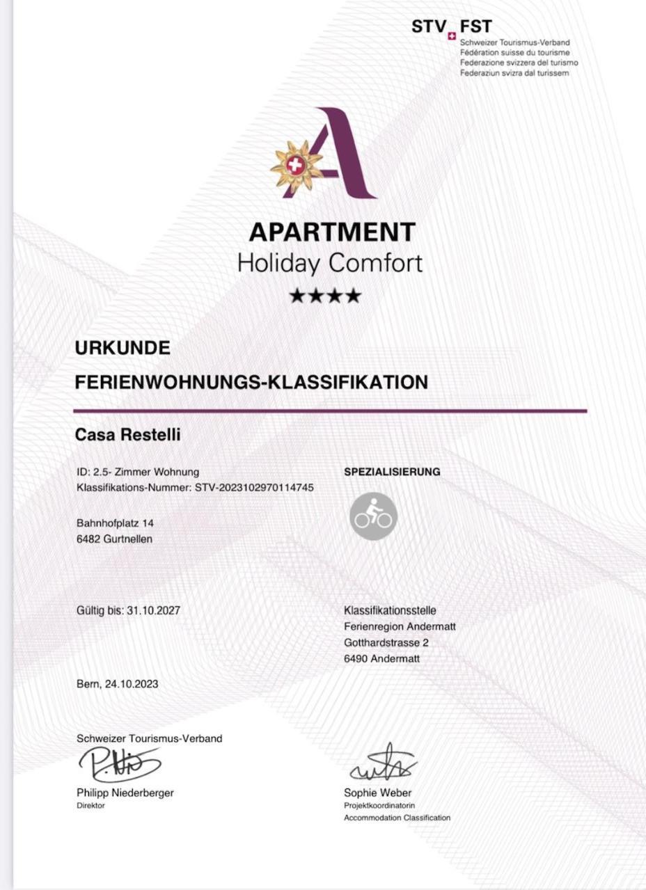 Casa Restelli Eg - Nahe Andermatt Gotthard Gurtnellen Kültér fotó